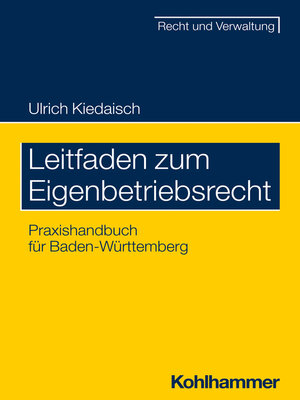 cover image of Leitfaden zum Eigenbetriebsrecht